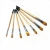 Import 7 pcs Filbert Brush Brass Ferrule with Short Handle for Artists Kids Art Supply from China