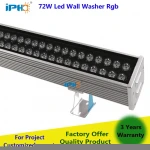 72W 3 Years Warranty Exterior Rgb Led Wall Washer Ip65 Led Linear Wall Washer Dmx
