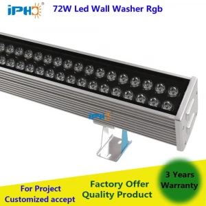72W 3 Years Warranty Exterior Rgb Led Wall Washer Ip65 Led Linear Wall Washer Dmx