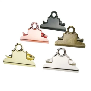 78 mm different treatment medium size butterfly shape metal clipboard clip for wood menus