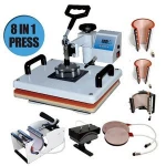 8 In 1 Combo Heat Press Machine Cup Magic Mug T-Shirt Printing Machine 8 1 Sublimation Machine Price