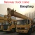 Import 8 ton truck crane with spiral drill,telescopic boom truck mounted crane from China