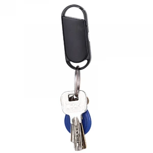8G Voice Activated Mini Keychain Voice Recorder with Earphones and USB Cable