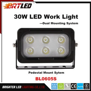 9-48V DC 30w LED Work Light for Ambulance, Fire Truck, etc Dual mounting system