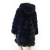 Import 90cm long dark blue pink white new design style luxury women winter real fox fur coat with hood from China