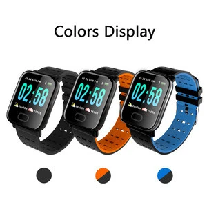 A6 Smart Watch Touch Screen Wristband Water Resistant Smartwatch Heart Rate Monitor Calories and Pedometer for Apple iOS Android