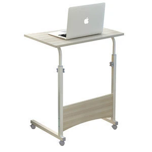 Adjustable height laptop desk Simple wooden computer desk
