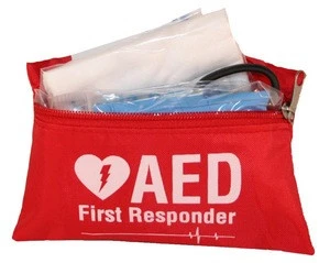 AED Fast Response Kit with Red Nylon Bag