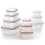 Import Airtight Plastic Food Storage Containers with 4-Side Locking Lids, Set of 5 from China