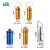 Import Aluminum Medicine Bottle Small First Aid Drug Holder Pill Container 48*17mm Golden Color from China