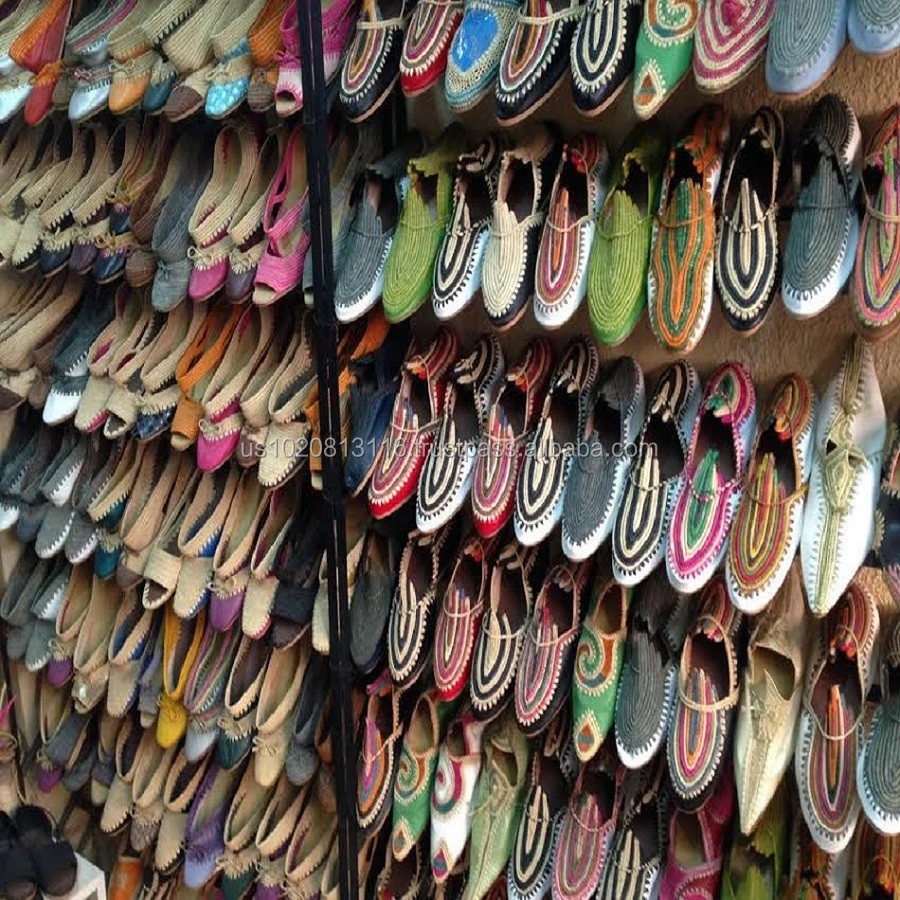 Amazing Selection of Moroccan Handmade Raffia Slipper Shoes