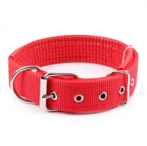 Amazon Best Pet Luxury Strong Large Fabric Adjustment Dogs Necklace Lead Training Collars