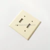 american style 2 gang PC material  toggle switch cover,  wall plate