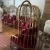 Amina Craft Luxury Custom Made Bird Cage Gold Chair And PU Leather Bridal Wedding Chair