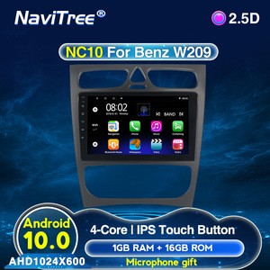 Android 10.0  quad core 1+16G Car Radio Multimedia Video Player Navigation GPS for  Benz W168 W203 W209 W463 Viano Vito