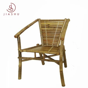 antique bamboo Stackable rattan wicker reclining arm Chair