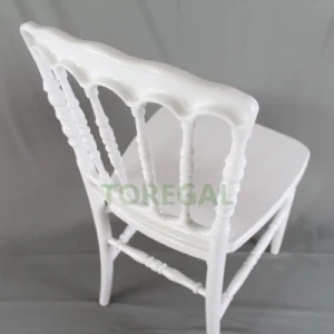 Antique Dining Furniture Acrylic PC Resin Silla Napoleon Noble Chairs for Banquet