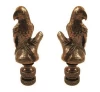 Antiqued owl lamp finials/lamp parts hardware use for portable lamps 2.5 inches height
