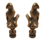 Antiqued owl lamp finials/lamp parts hardware use for portable lamps 2.5 inches height