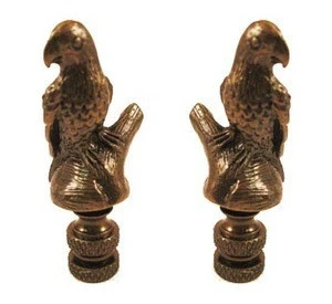 Antiqued owl lamp finials/lamp parts hardware use for portable lamps 2.5 inches height