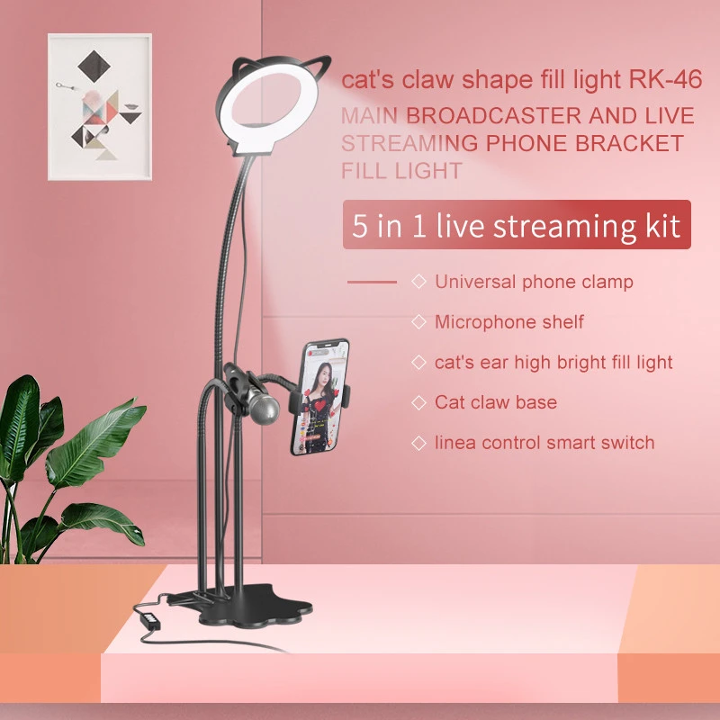 aro de luz tik tok phone selfie ring light aro de luz para foto flexible ring light