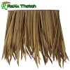 Artificial plastic thatch roof tiles for resort