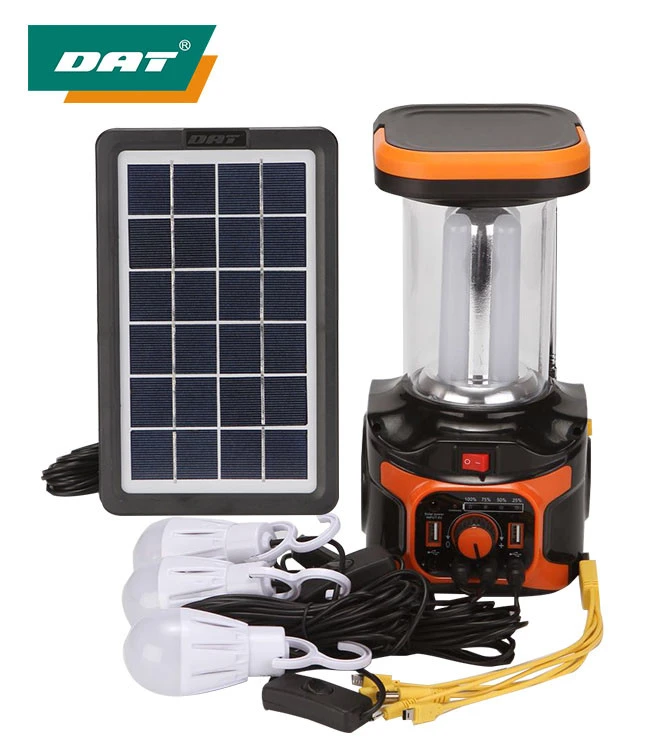 AT-9016B DAT solar lighting  system with bluetooth  solar panel power generator storage USB charger home system