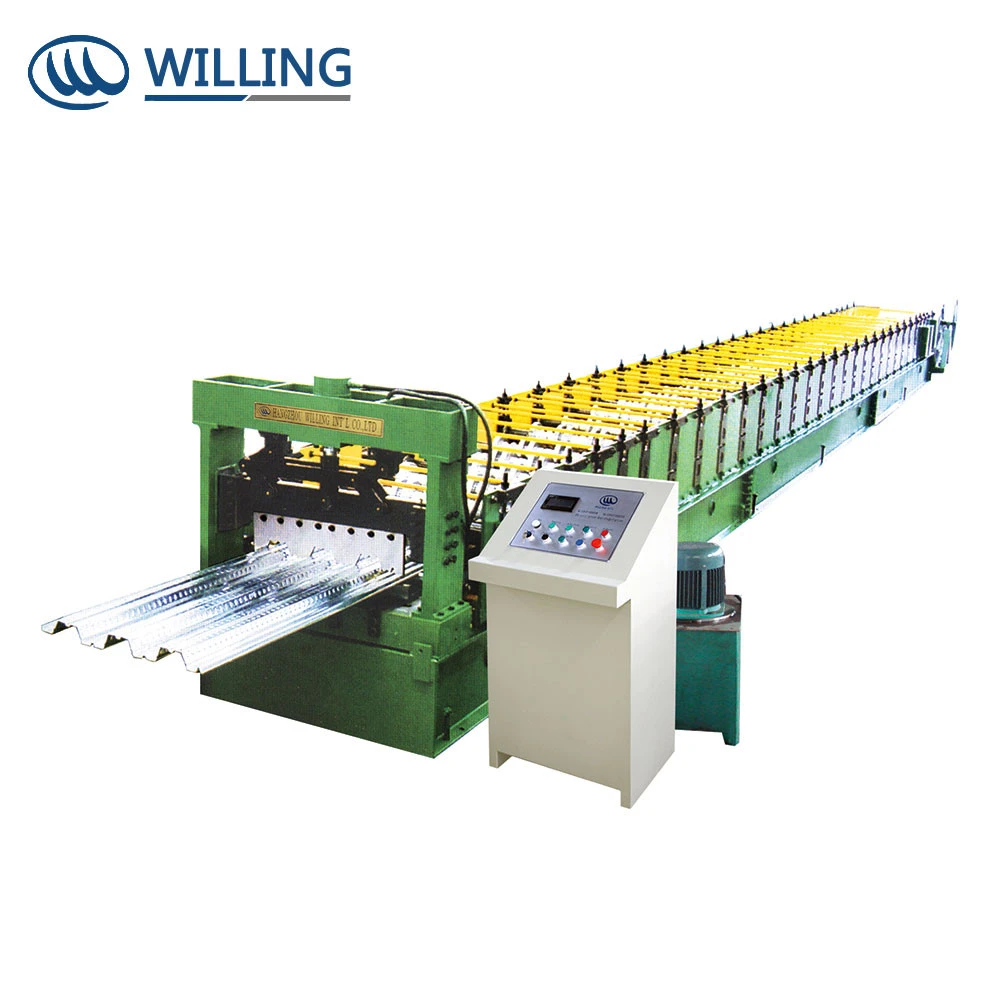 AUTOMATIC Decking panel  roll forming machine /Steel floor decking tile making machine price