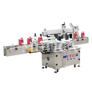 Automatic Front and Back Two Side Flat Square Bottle Sticker Labeling Machine Shanghai 2 years warranty