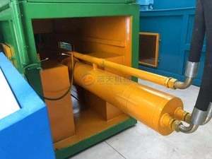 Automatic horizontal waste paper baler / plastic baling press machine