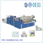 Automatic Toilet Paper and kitchen towel Making machine with embossing device and printer Production Line CE certificate.kitchen
