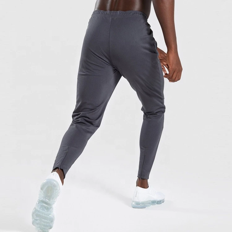 Autumn New Men Joggers Trousers Casual Pants Sweatpants grey Elastic gym Fitness Workout terry cotton pants