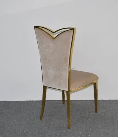 B9004 New arrival metal chair in stainless steel dining chair gold chair