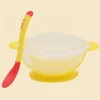 Baby Tableware Dinnerware Suction Bowl with Temperature Sensing Spoon Baby Food Baby Feeding Bowl