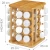 Import Bamboo Kitchen Storage Containers Revolving Spice Rack Holder, Countertop Spice Organizer from China
