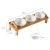 Import Bamboo stand pet bowl non-slip tilting slow food dog bowl independent OEM production of cat bowl from China