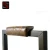 Bar stool high chair, vintage black color metal bar stool chair