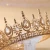 Import Baroque Bride Crown  Crystal Round Crown Beauty Pageant Crown Hair Accessories 2023 from China