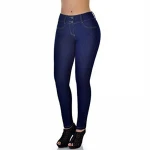 Basic Women Skinny Jeans Slim fit elastic High Waist Ladies jeans fit in stock