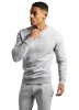 basis crew neck sweatshirt without hood 50/50 cotton polyester plain cool heather grey mens pullover sweatshirt