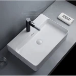 Bathroom hand wash basin ceramic sanitary ware  white sinks
