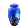 BEAUTIFUL FLOWERS AND BUTTERFLY ALUMINUM ADULT CREMATION URNS Funeral supplies