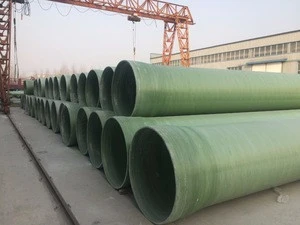 Beijing China wholesale industrial water supplying fiberglass frp composite Irrigation green grp Pipe