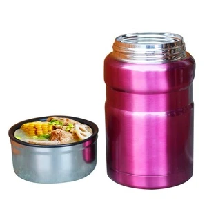 Best selling double-layer vacuum soup pot lunch bottle smoldering hot water bottle food cooker