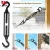 Import Black Turnbuckle M8 Stainless Steel Hook & Hook Turnbuckle for Wire Rope Tension Sun Shade Tent Installation from China