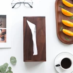 Black walnut tissue box family simple living room dining room tea table storage box