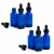 Import Blue Glass Essential Oil Bottles with Glass Dropper Travel Dropper Liquid Pipette Bottle Refillable Bottles Lucifugal from China