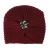 Bohemian style winter woolen hat flower drill belt drill knitted hat European and American style women turbans