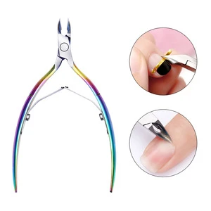 BORN PRETTY Dead Skin Remover Clipper Scissor Plier Nail Art Manicuring Tool Colorful Nail Cuticle Nipper