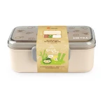 BPA FREE Eco Friendly bamboo fiber kids Bento Lunch Box Children for pinics and take-out food container present OEM available
